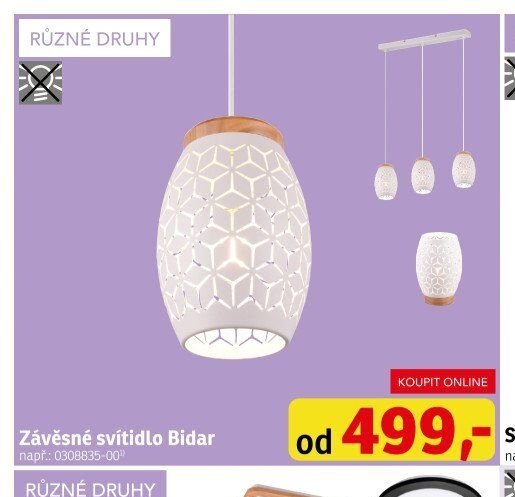 Závěsné svítidlo Bidar