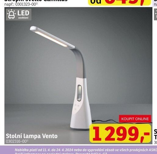 Stolní lampa Vento