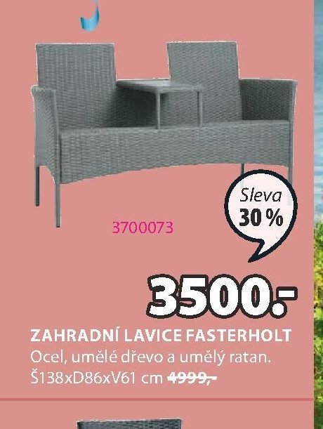 Zahradní lavice FASTERHOLT