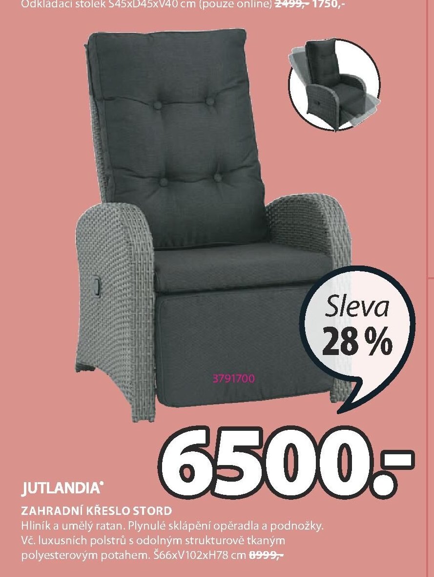 JUTLANDIA® Zahradní křeslo STORD