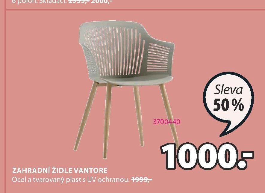 Zahradní židle VANTORE
