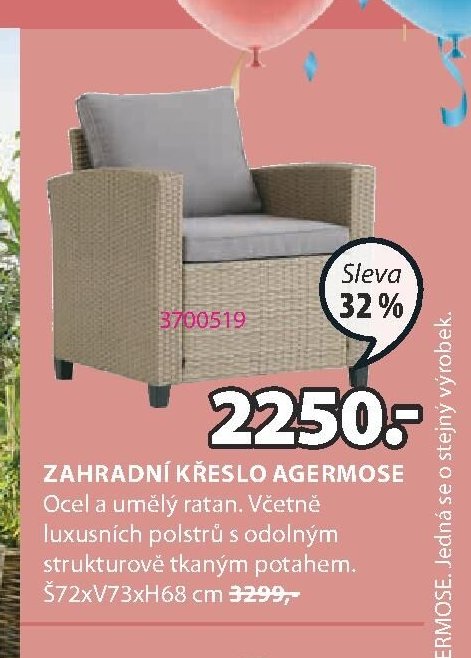 ZAHRADNÍ KŘESLO AGERMOSE