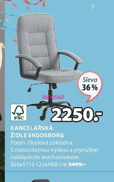 Kancelářská židle Skodsborg