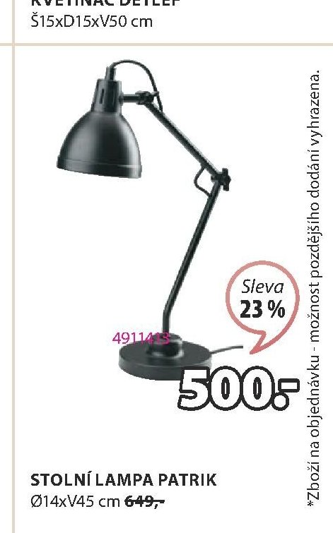 STOLNÍ LAMPA PATRIK
