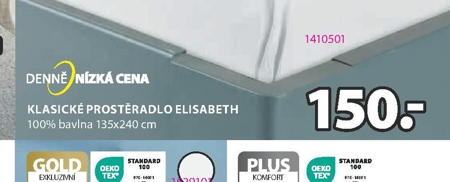 Klasické prostěradlo ELISABETH