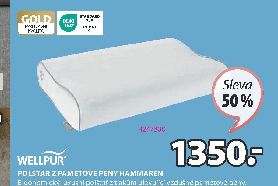 POLŠTÁŘ Z PAMĚŤOVÉ PĚNY HAMMAREN