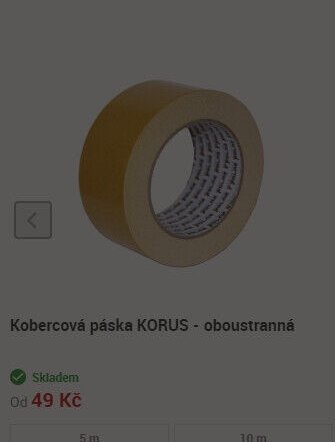 Kobercová páska KORUS - oboustranná