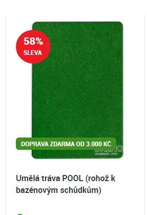 Umělá tráva POOL (rohož k bazénovým schůdkům)