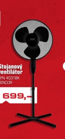 Stojanový ventilátor SFN 4031BK SENCOR