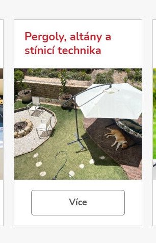 Pergoly, altány a stínicí technika