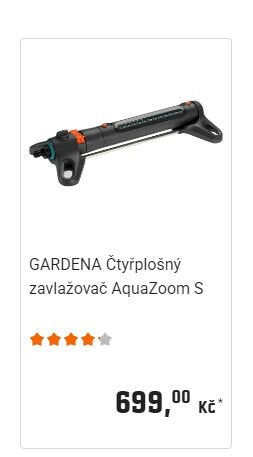 GARDENA Čtyřplošný zavlažovač AquaZoom S