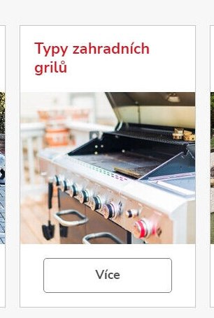 Typy zahradních grilů