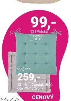 Polštář na sezení LOLA