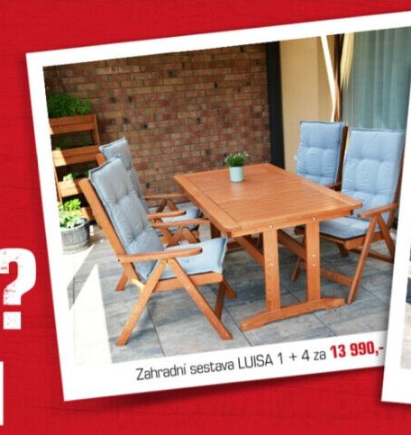 Zahradní sestava LUISA 1 + 4