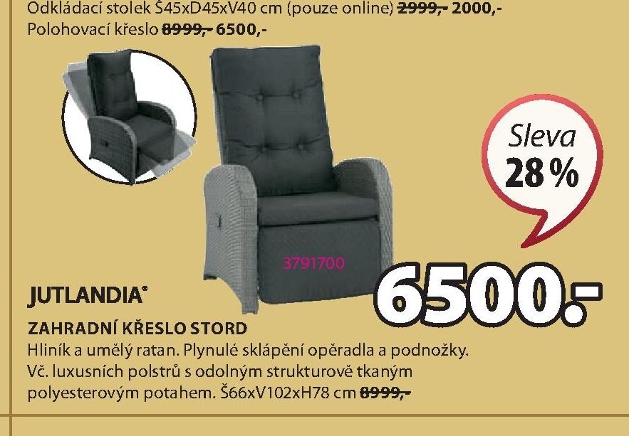 ZAHRADNÍ KŘESLO STORD