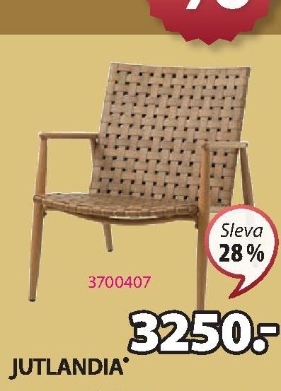 JUTLANDIA ZAHRADNÍ KŘESLO EDDERUP