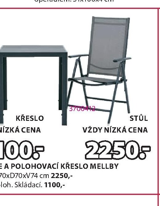 ZAHRADNÍ STŮL JERSORE