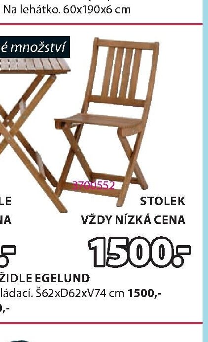 BALKONOVÝ STOLEK EGELUND