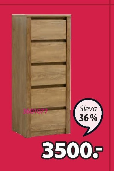 KOMODA VEDDE (5 zásuvek)