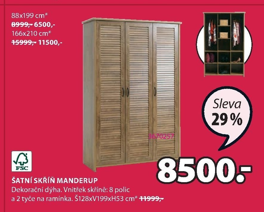 ŠATNÍ SKŘÍŇ MANDERUP
