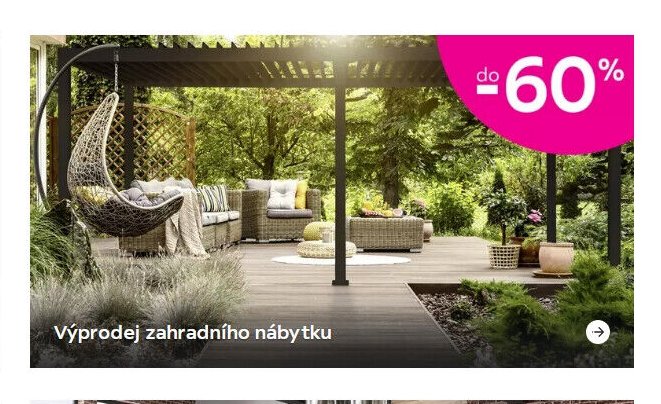 Výprodej zahradního nábytku