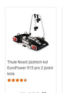Thule Nosič jízdních kol EuroPower 915 pro 2 jízdní kola