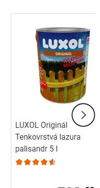 LUXOL Originál Tenkovrstvá lazura palisandr 5 l