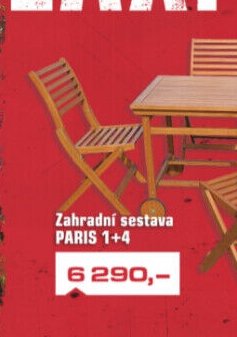 Zahradní sestava PARIS 1+4