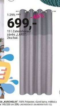 Zatemňovací závěs LARS