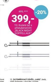 Kulatá tyč s příslušenstvím BLACK NIGHT DOPPELLAUF