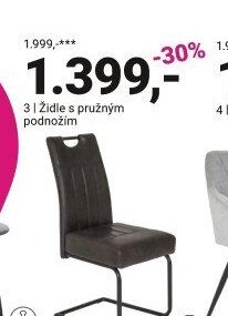 Židle s pružným podnožím