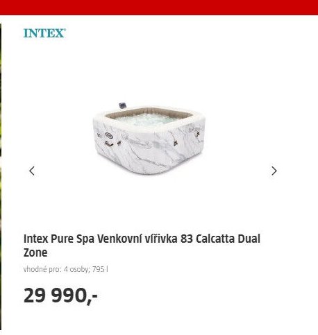 Intex Pure Spa Venkovní vířivka 83 Calcatta Dual Zone