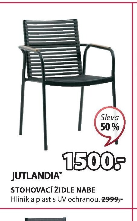 JUTLANDIA STOHOVACÍ ŽIDLE NABE