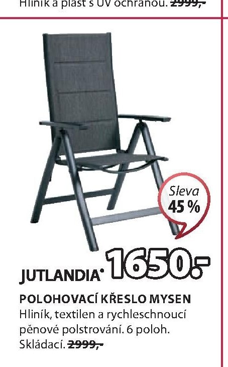 JUTLANDIA POLOHOVACÍ KŘESLO MYSEN