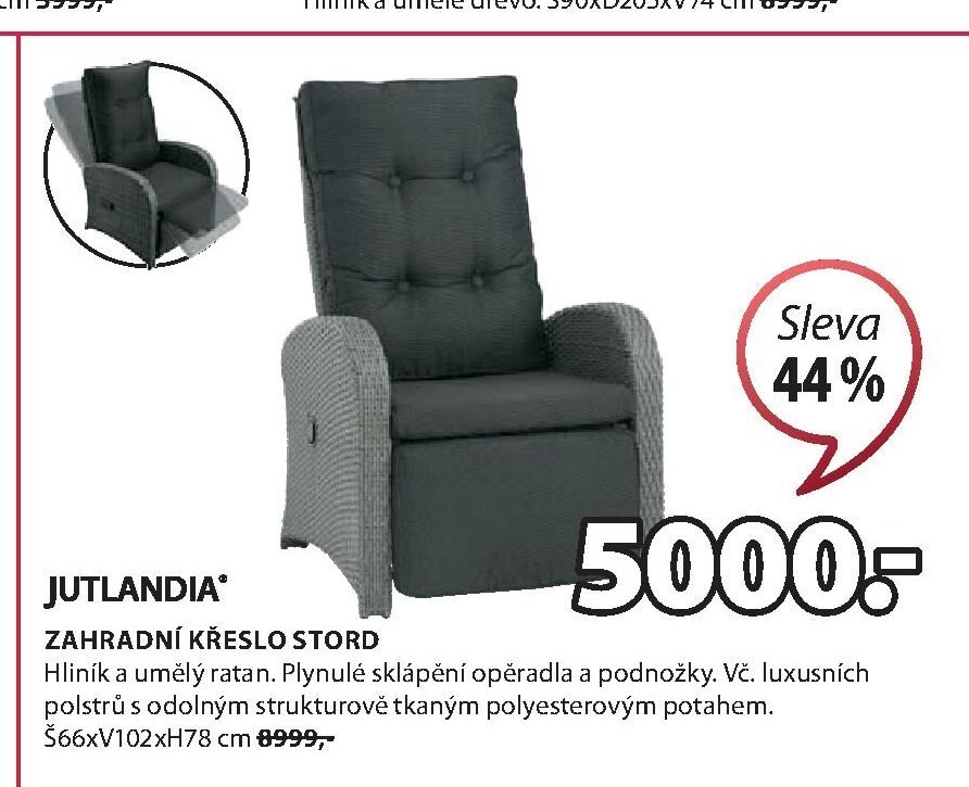 JUTLANDIA ZAHRADNÍ KŘESLO STORD