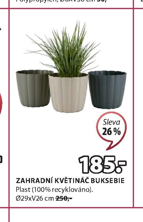 ZAHRADNÍ KVĚTINÁČ BUKSEBIE