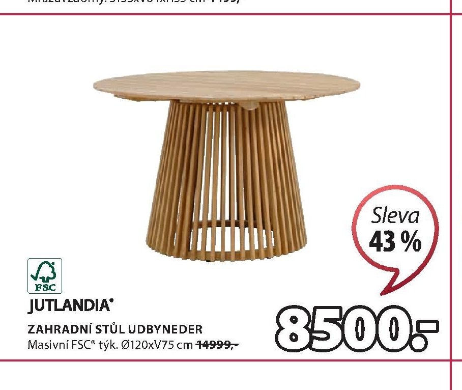 ZAHRADNÍ STŮL UDBYNEDER