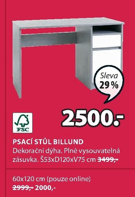 Psací stůl BILLUND