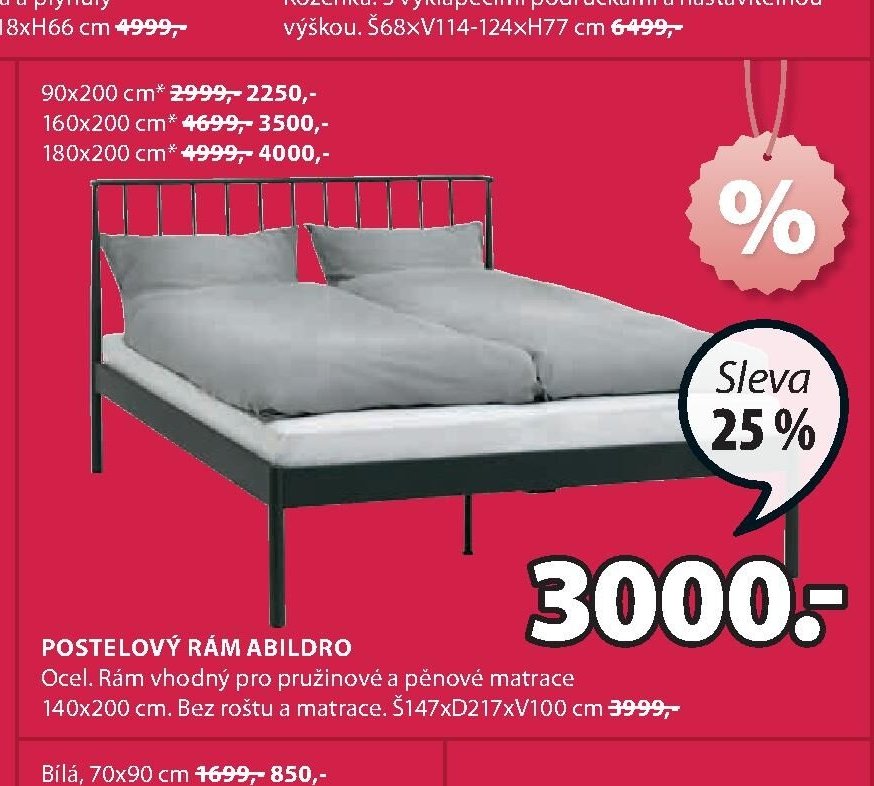 Postelový rám ABILDRO