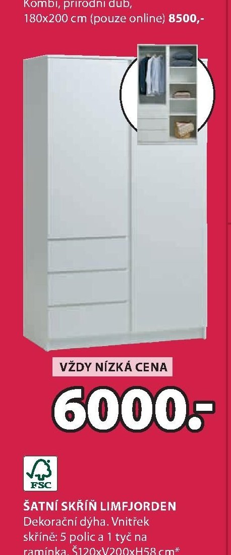 Šatní skříň LIMFJORDEN