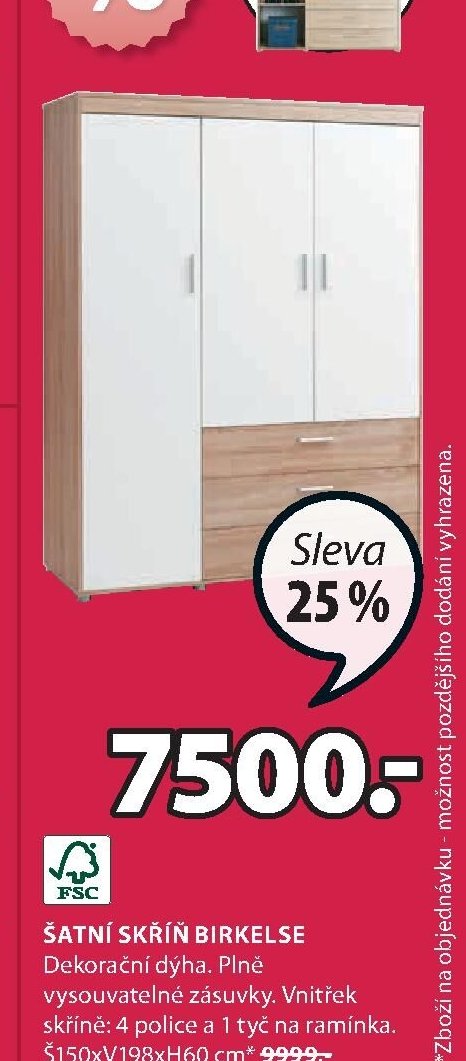 Šatní skříň BIRKELSE