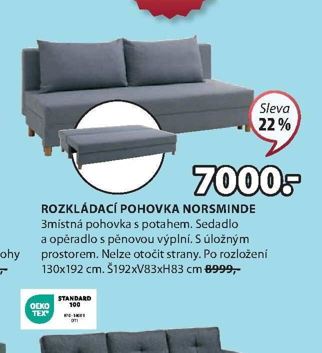 ROZKLÁDACÍ POHOVKA NORSMINDE