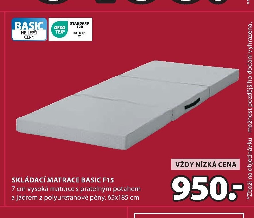 Skládací matrace BASIC F15