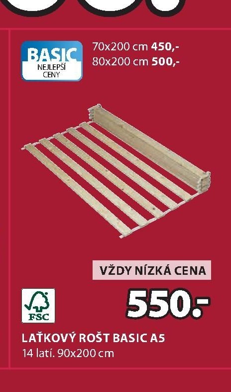 Laťkový rošt BASIC A5
