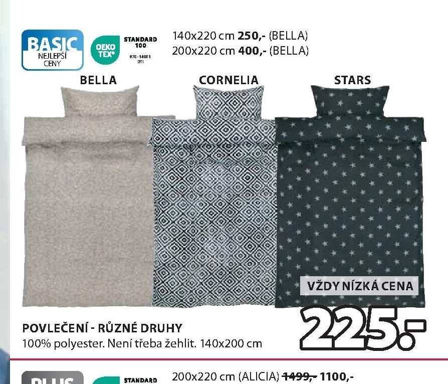 Povlečení - různé druhy (Clara, Nira, Bella, Cornelia, Stars)