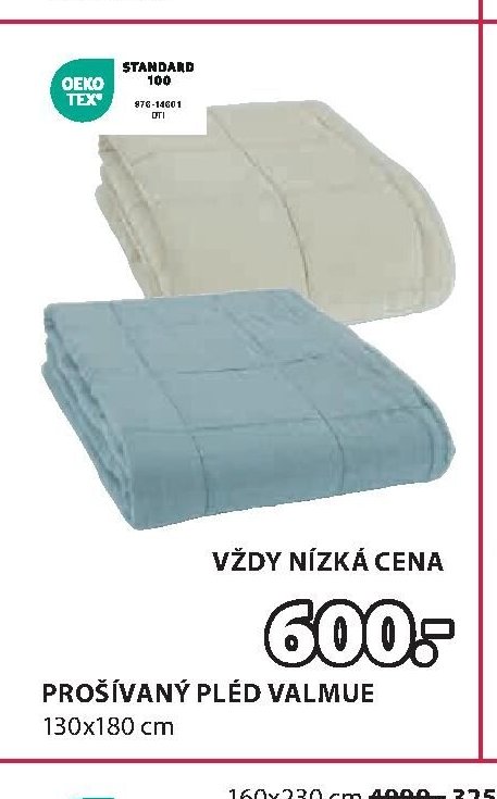 Prošívaný pléd VALMUE