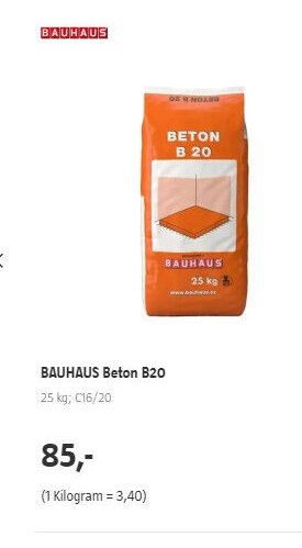 BAUHAUS Beton B20