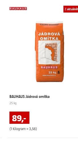 BAUHAUS Jádrová omítka