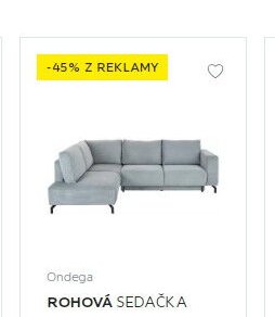 ROHOVÁ SEDAČKA ONDEGA