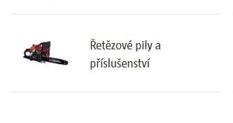 Řetězové pily a příslušenství